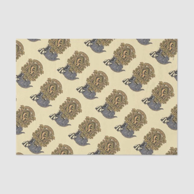 Papel De Seda Harry Potter | Pancada de Hufflepuff com Badger (Frente )