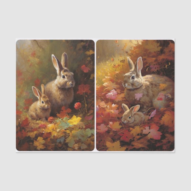 Papel De Seda Harvest Hares (Frente )