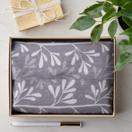 Papel De Seda Hastes do Jardim Zen Profundas Silhuetas Botânicas