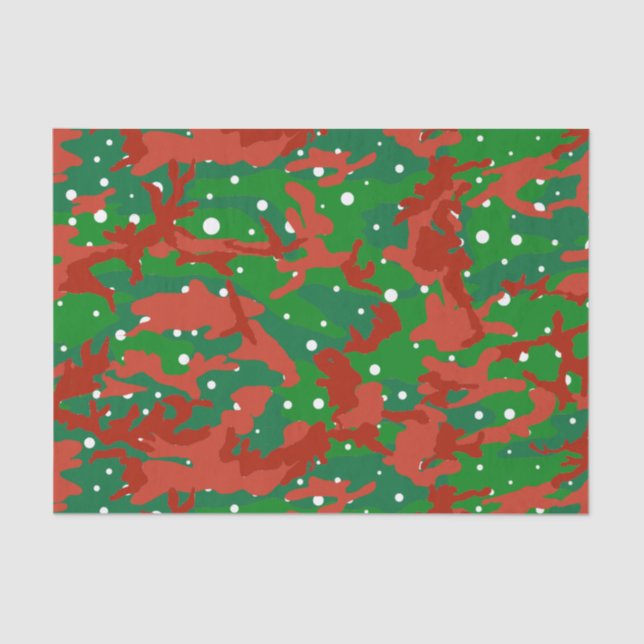 Papel De Seda Haus Da Camuflagem De Camo Xmas (Frente )