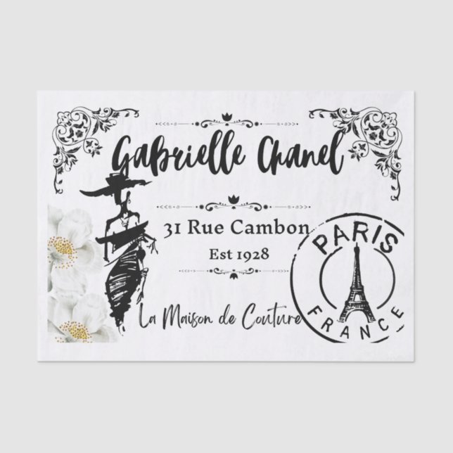 Papel De Seda Haute Couture - Moda Francesa (Frente )