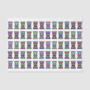 Papel De Seda Havaiano Tiki