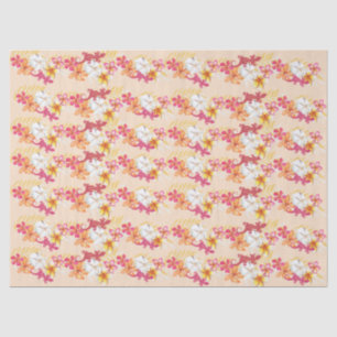 Papel De Seda Hawaiai Tropics 2 Plumeria Tecido