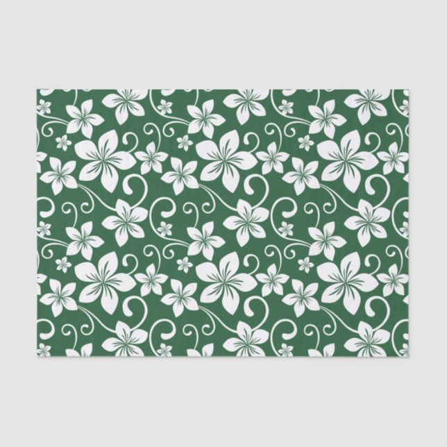 PAPEL DE SEDA HAWAII AZUL (VERDE FLORESTAL) (Frente )