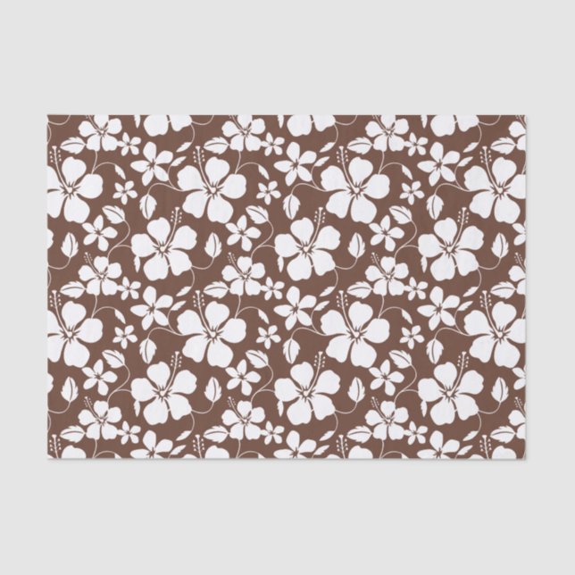 PAPEL DE SEDA HAWAIIAN HULA (HIBISCUS) BROWN (Frente )