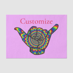 Papel De Seda Hawaiian Shaka Psychedelic Thunder_Cove