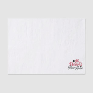 Papel De Seda Hearts Bloom Anew - citação Floral Inspiracional