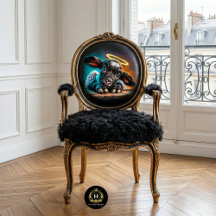 Heavenly Halo Black Lamb Angel Decoupage