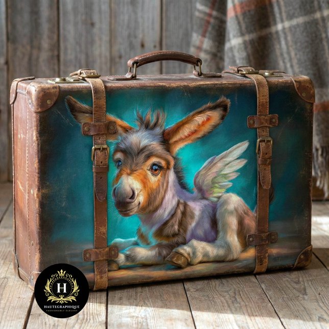 Papel De Seda Heavenly Winged Baby Donkey Decoupage (Criador carregado)