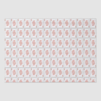 Papel De Seda Hebraico personalizado Venachafoch-hu Purim Mishlo