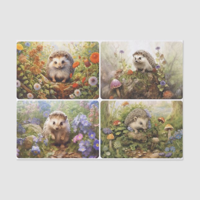 Papel De Seda Hedgehogs (Frente )