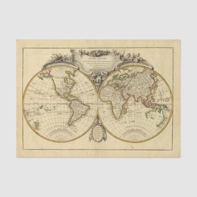 Papel De Seda Hemisfério dobro (Frente )