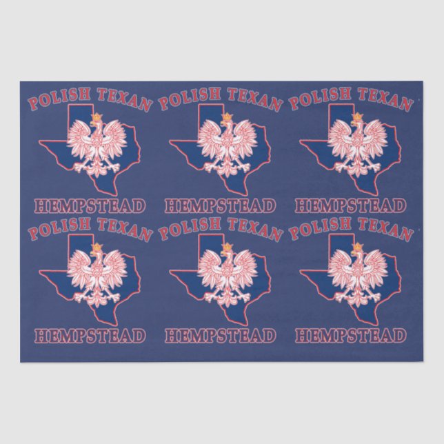 Papel De Seda Hempstead Polonês Texan (Frente )