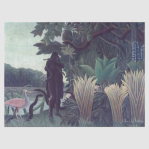Papel De Seda Henri Rousseau - A Encantadora de Serpentes