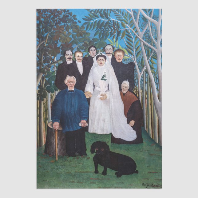 Papel De Seda Henri Rousseau - A Festa de casamento (Criador carregado)