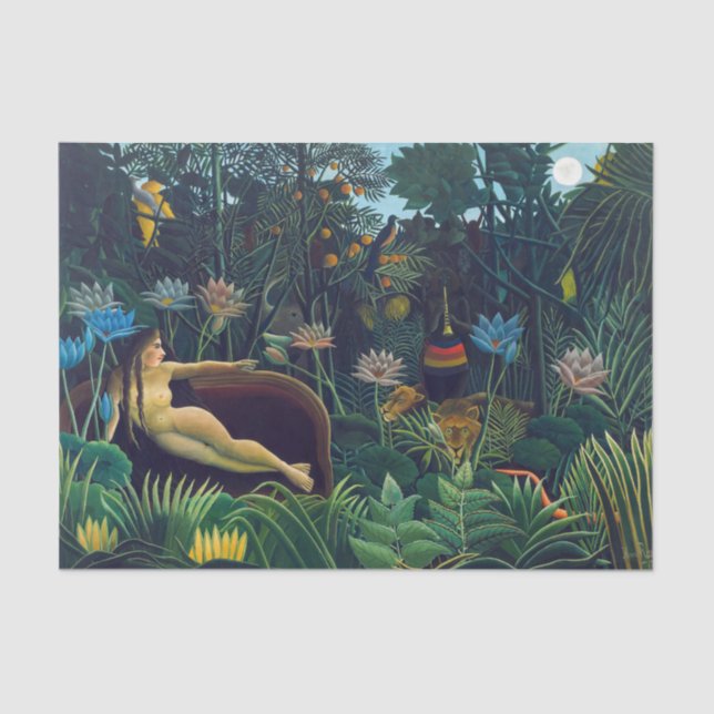Papel De Seda Henri Rousseau - O Sonho / Le Reve (Frente )
