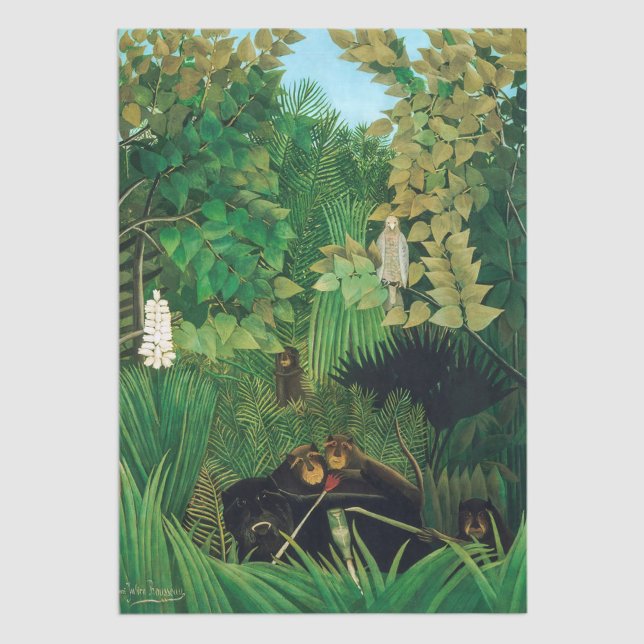 Papel De Seda Henri Rousseau - Os Alegres Malabaristas (Criador carregado)