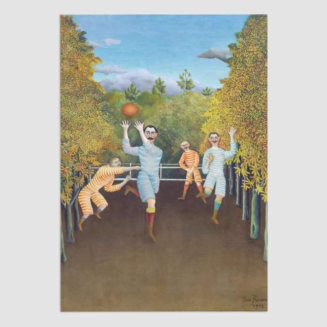 Papel De Seda Henri Rousseau - Os Jogadores De Futebol (Criador carregado)