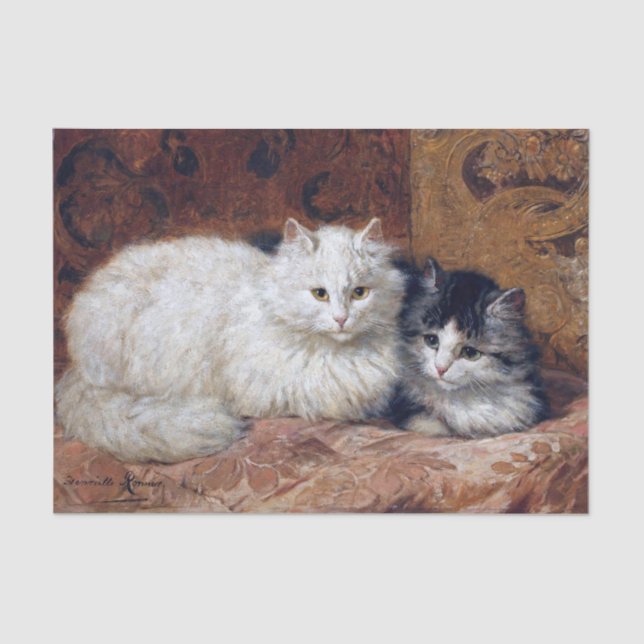 Papel De Seda Henriette Ronner-Knip (1821-1909) (Frente )