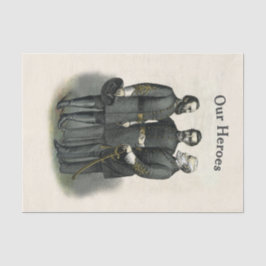 Papel De Seda Heróis da Guerra Civil da Confederação