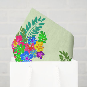 Papel De Seda Hibiscus Art Swag