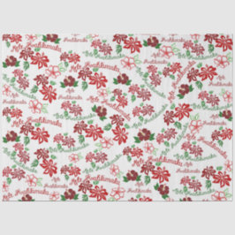 Papel De Seda Hibiscus Havaiano Mele Kalikimaka Tissue Paper