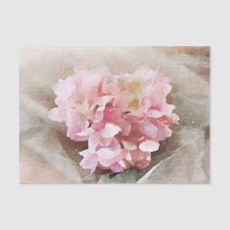 Papel De Seda Hidrangea Forma Cardíaca Vintage