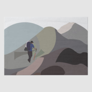 Papel De Seda Hiking Explore Montanhas Adventure Hiking