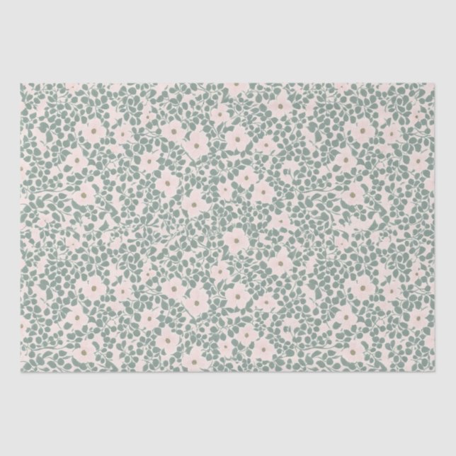 Papel De Seda Hippie Boho Floral (Frente )