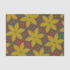 Papel De Seda Hippie Vermelho Azul Amarelo Verde Triquete Étnico