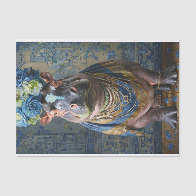 Papel De Seda Hippo Blooms (Frente )