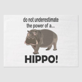 Papel De Seda Hippopotamus Animal Funny Hippo