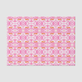 Papel De Seda Hippy Chic Pink e Orange Tie-Dye Patterno