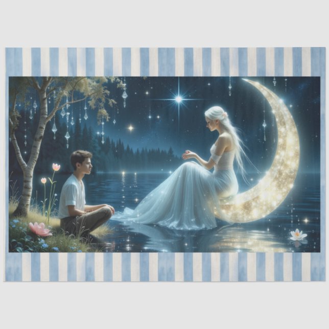 Papel De Seda História de Amor de Sereia (Frente )