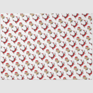 Papel De Seda HO HO HO Papais noeis Muito Engraçados Costume Cac