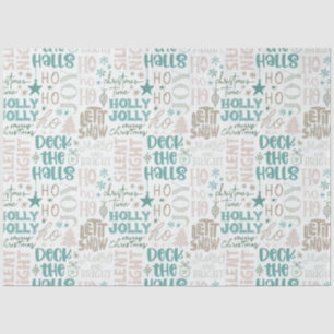 Papel De Seda Ho Ho Ho Que Deixou Que Neve No Natal Dos Halls