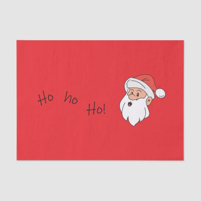 Papel De Seda Ho ho ho santa clause  (Frente )