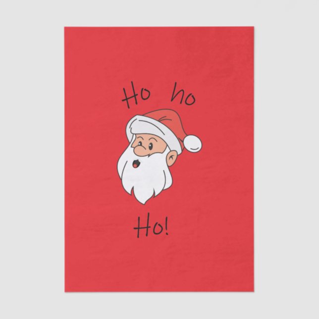 Papel De Seda Ho ho ho santa clause (Frente )