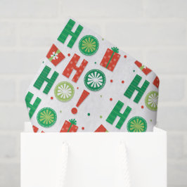 Papel De Seda Ho Ho Moderno Natal