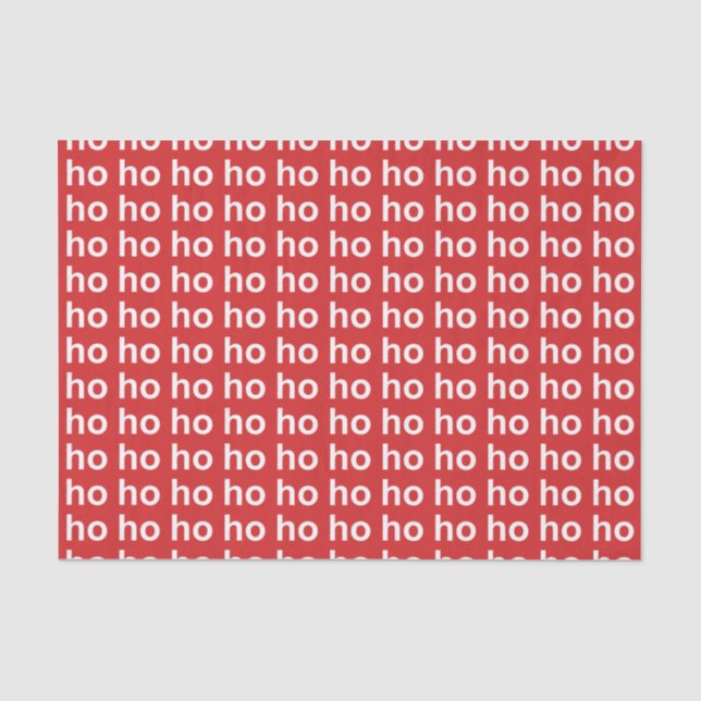 Papel De Seda Ho Ho Red (Frente )