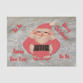 Papel De Seda Ho Papais noeis Ivory Glitter