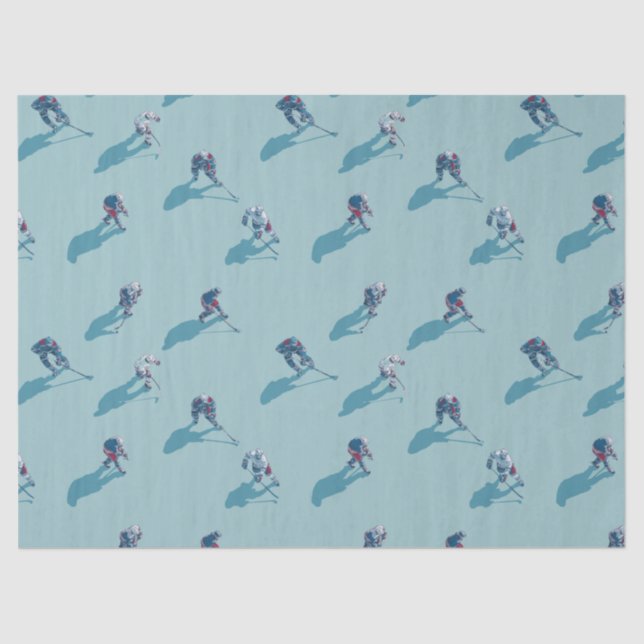 Papel De Seda Hockey players on ice (Frente )