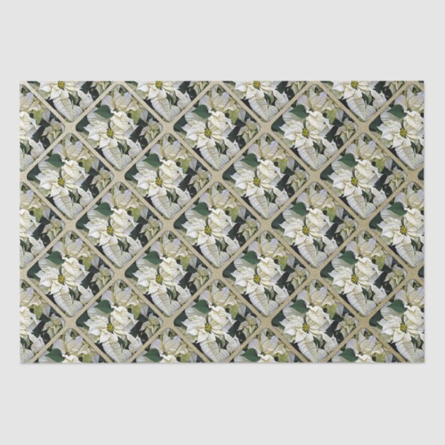 Papel De Seda Holiday Pointsettia (Frente )