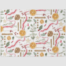 Holly Berry Christmas Cinnamon Decoupage