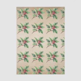 Papel De Seda Holly Botanical Christmas Tissue Paper