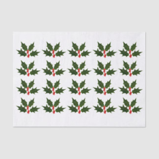 Papel De Seda Holly Christmas Wraping Gift Tissue Paper