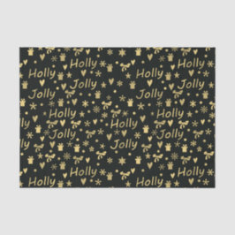 Papel De Seda Holly jolly