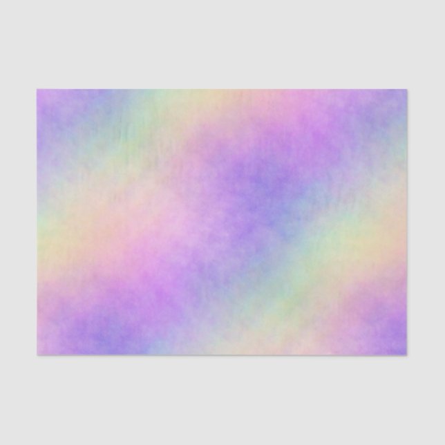 Papel De Seda holo rainbow soft ombre : (Frente )