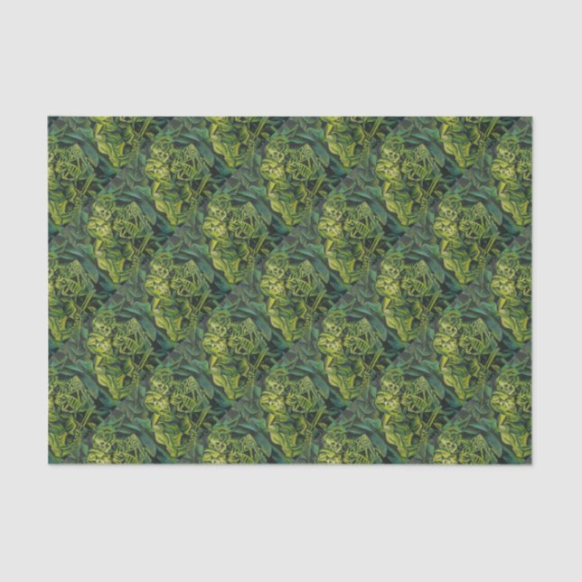 Papel De Seda Homem-abstrato e Arte Geométrica Do Esqueleto (Frente )