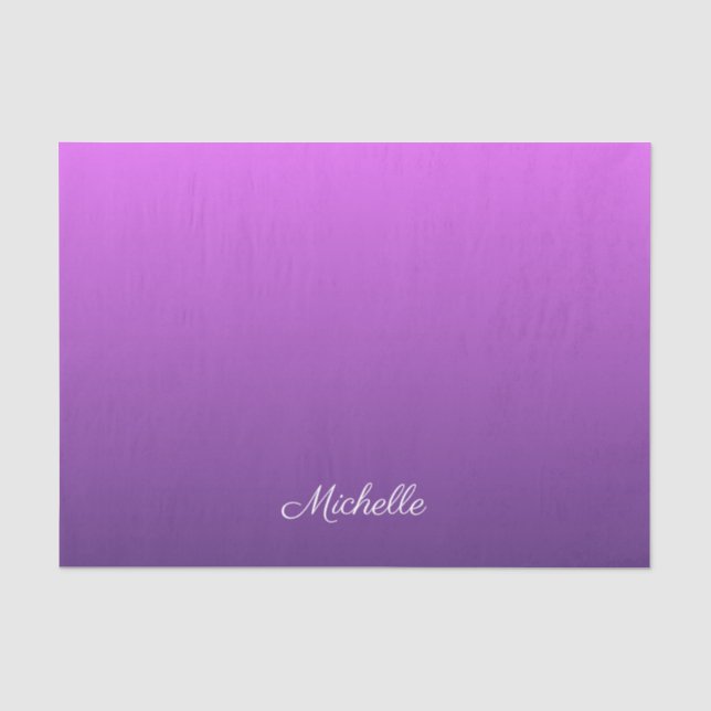 Papel De Seda Homem roxo personalizado (Frente )
